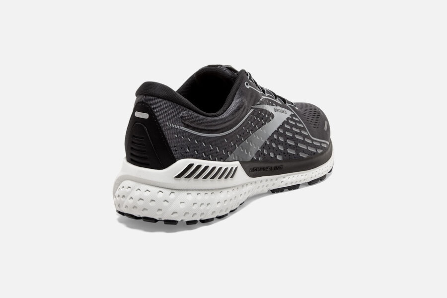 Brooks Running Shoes - Adrenaline GTS 21 Road Mens - Black/Grey - JRB-062598